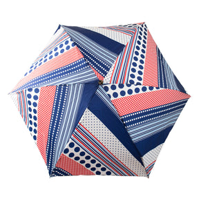 도트 &amp; 스트라이프 접는 우산